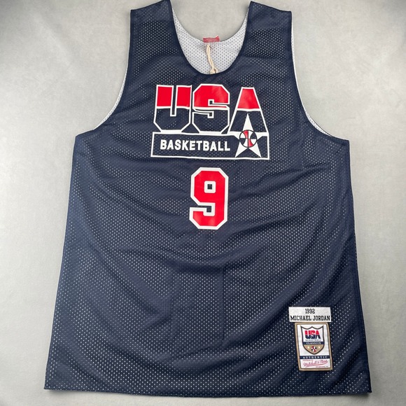 USA Practice‎ Jersey M Michael Jordan 1992 Dream Team Mitchell & Ness Reversible
